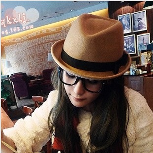 free shipping 2013 Fashion The new autumn and winter the small chili selling British jazz hat b610 ow