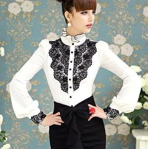 Free shipping 2013 fashion women Mandarin collar Slim long-sleeved shirts,tetro ladies blouses .plus size S/M/L/XL