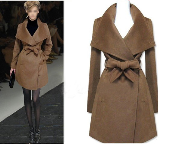 Free shipping 2013 hot classic spring autumn fashion wool jacket medium-long wool coat outerwear overcoat trench
