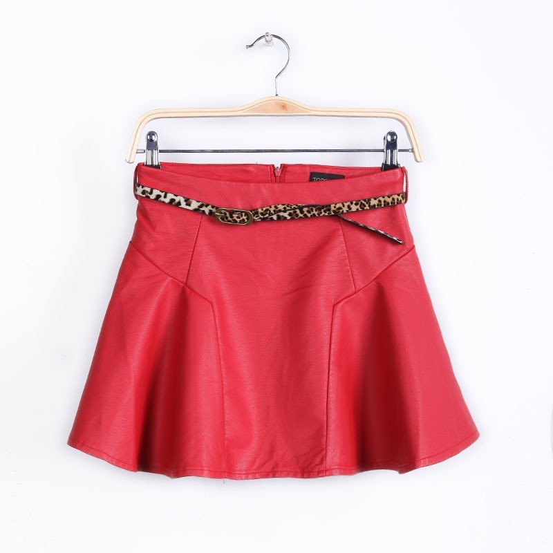 FREE SHIPPING 2013 hot spring clothing new PU commuter OL short skirt/leather skirt/half skirt women