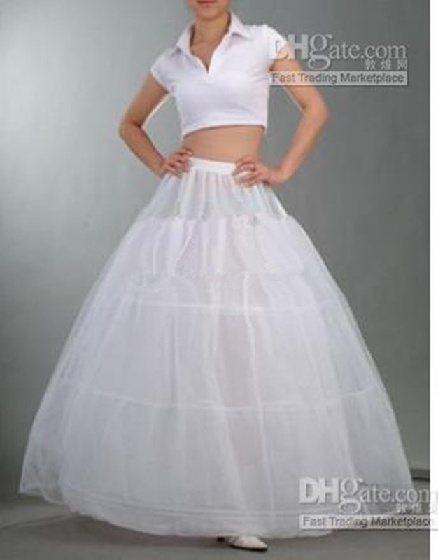 Free Shipping 2013 in stock Crinaline Petticoat 3 Hoop 2 Layer Wedding Skirt For Ball Gown Fine Wedding Dress Bridal Petticoats