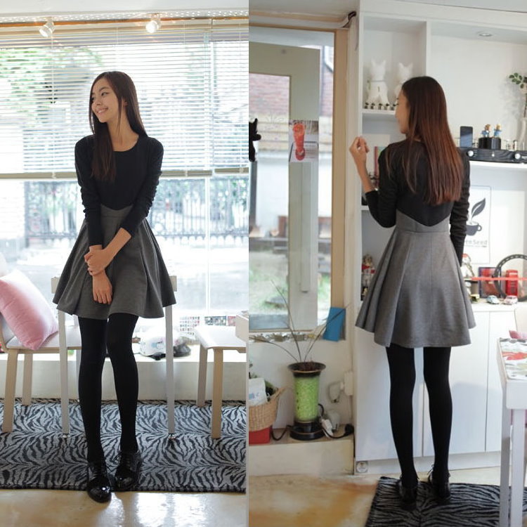 Free Shipping, 2013 Korean Style New fashion Women large Knitted Slim Primer Dress Skirt for Spring Time