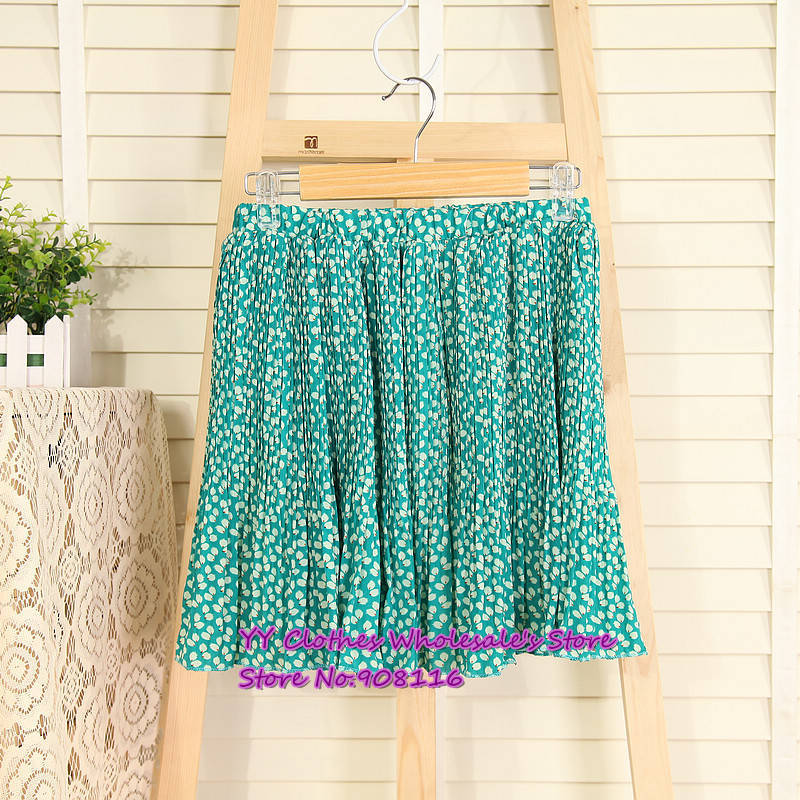 Free shipping,2013 Korean Women wholesale summer new floral chiffon skirts,ladie half dresses,1pcs/lot,X2987