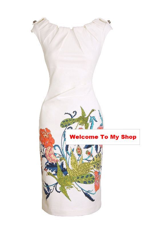 Free Shipping/ 2013 Ladies Fashion New winter the Phoenix printed cotton Slim sleeveless dress