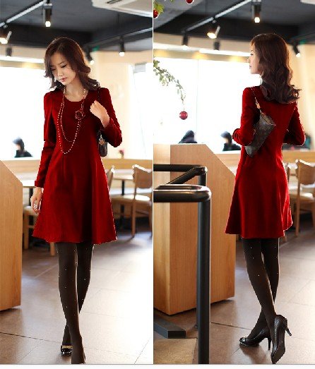 Free shipping 2013 ladies/women slim maxi dresscasual dress,,size L XL XXL XXXL wholesale color red /black