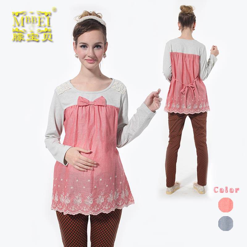 Free Shipping 2013 maternity clothing maternity spring top fashion maternity clothing 1540