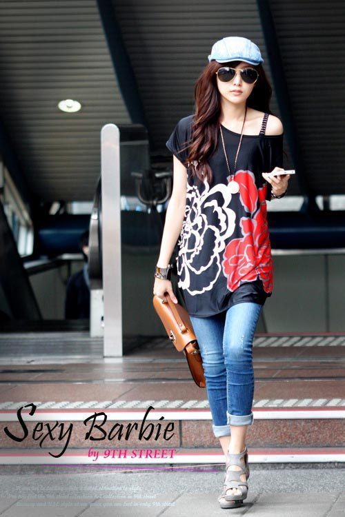 Free shipping 2013 mushroom teenage women's summer clothes maternity flower sexy t-shirt flower printed