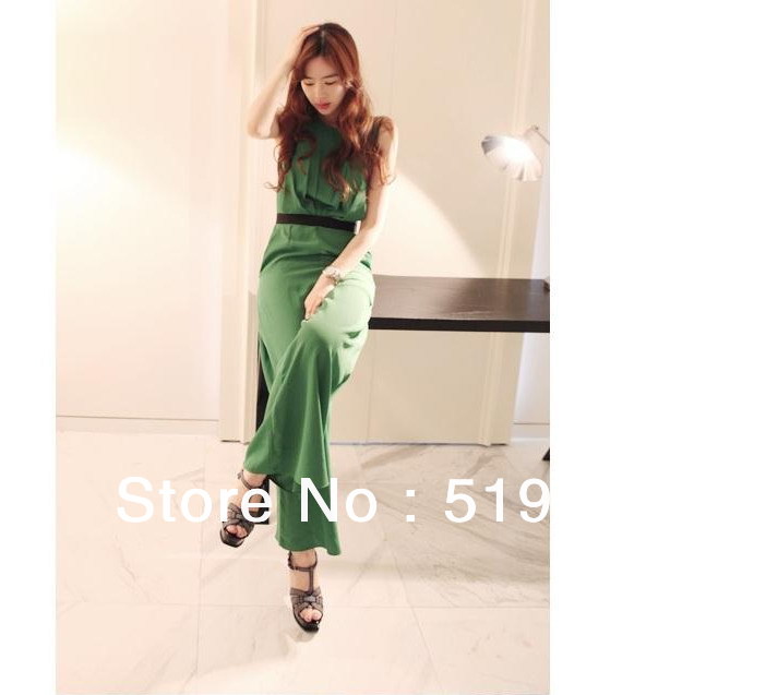 Free shipping 2013  new arrival fashion color block plus size chiffon  jumpsuits overall ,leisure suit,wide leg pants trousers