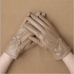 Free Shipping 2013 New Arrival Genuine Leather Women Gloves 5Pairs/lot Fashionable Sheepskin Mittens