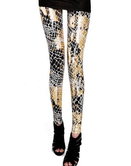 Free Shipping 2013 New Arrival Hot Ladies' Women Gold sexy leggings tight pants elestic pants stocking free size