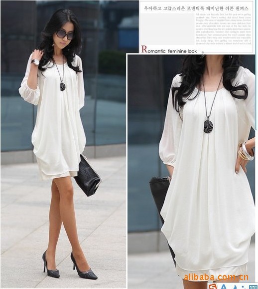 free shipping 2013 new arrival summer  top  sexy sleeve ladies chiffon dress elegant dresses for women  promotio