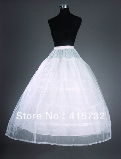 Free Shipping 2013 New Arrival Wedding Underskirt Wedding Panniers White Color Free Size Double Layer Petticoat For Brides