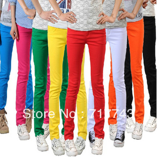 Free Shipping 2013 New arrival Women's Jeans Brand Fashion Women's Denim Jeans Stretch Pants,Sexy Trousers 8 color Promotions