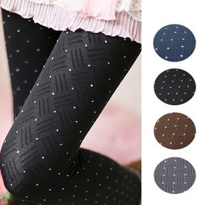 free shipping!2013 new Autumn and winter dot one piece stockings stripe thickening velvet female socks sexy pantyhose!Hot sale