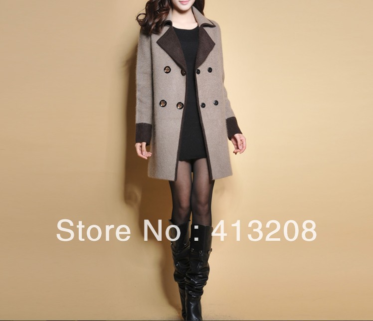 Free shipping 2013 new Brand Noble Velvet Mink ladies' coat Temperament Slim Luxury Double-breasted women's fur clothings