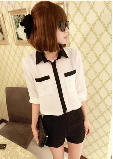 Free shipping 2013 new cheap women s OL lady shirt  blouse 89619