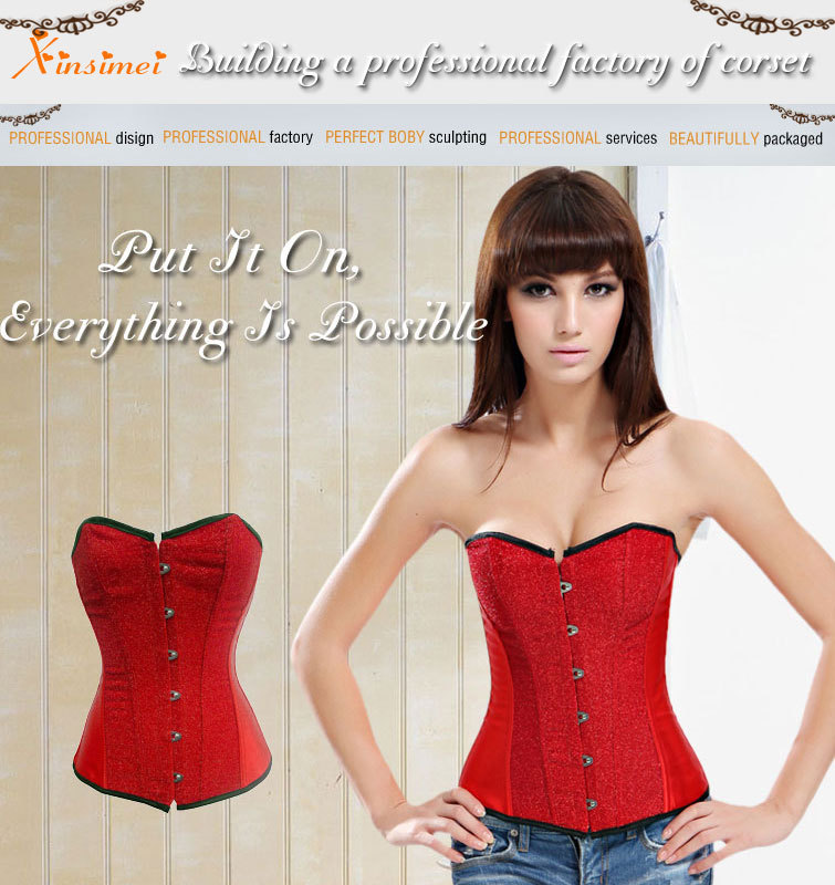 Free shipping 2013 New Corset lingerie Corset Top Wholesale Overbust boned corset