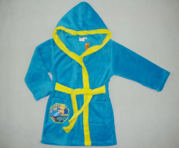 Free shipping/2013 new design/HOT!!! BOB THE BUILDER/bathrobe/ ninght wear/ baby clothing size:2Y-6Y-8Y