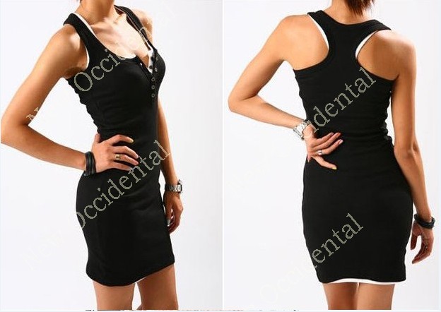 Free Shipping 2013 New Fashion Casual Sexy Mini  Dresses For Women's Lady Party  Long Tank Vest Shirt Tops 001
