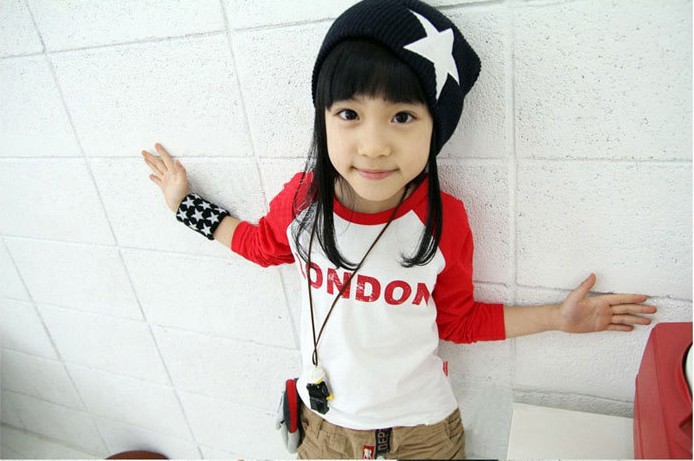 Free shipping 2013 new fashion T-shirt long sleeve T-shirt  children clothes(4 pieces/lot)