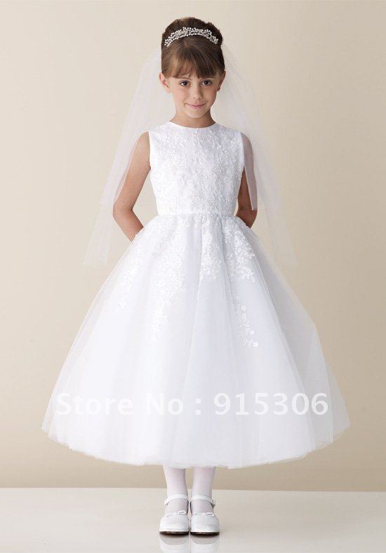 Free shipping 2013 new fashion upper lace flower girl dress