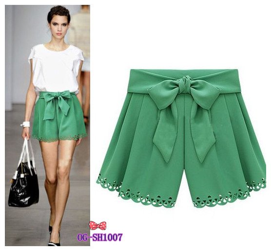 free shipping, 2013 new fashion women's chiffon short pantskirt , popular casual shorts, 3 color,  M, L size