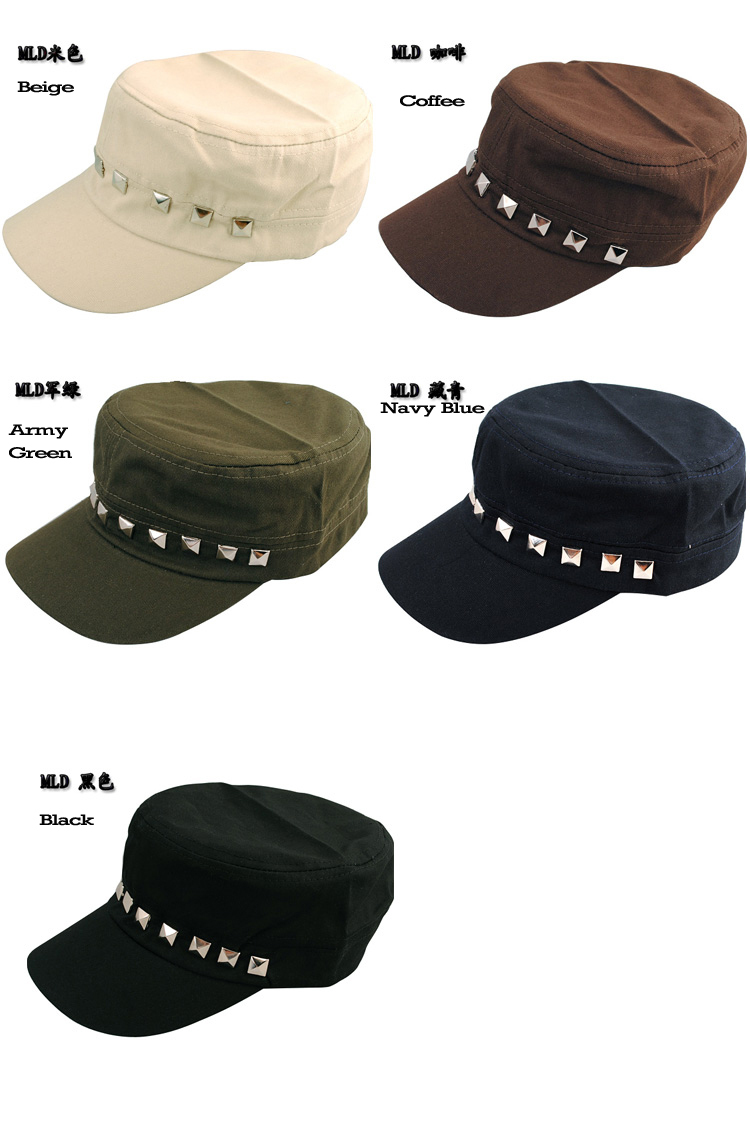 Free shipping 2013 New Hot Summer male women's  female baseball hat, military cadet cap, sunbonnet-cap,Cotton,5 colors