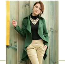 Free Shipping 2013 new Maxi size women's fashion Korean windbreaker jacket