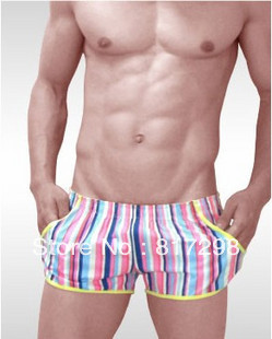 Free shipping,2013 New Men's striped home pants Arrow pajama pants boxer underwear men and women fitness wear