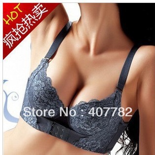 Free shipping 2013 new sexy women push up front closure bra dropship