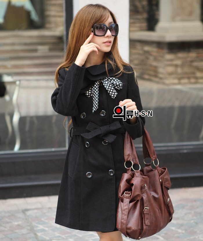 Free shipping 2013 new Spring wool overcoat slim fit jacket warm winter trench coat Women wool coat winter outerwear