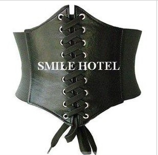 Free shipping,2013 NEW Stretch Slim Fit Wide Leather Waistband Faux Leather Corset Waist Belt,12pcs/lot