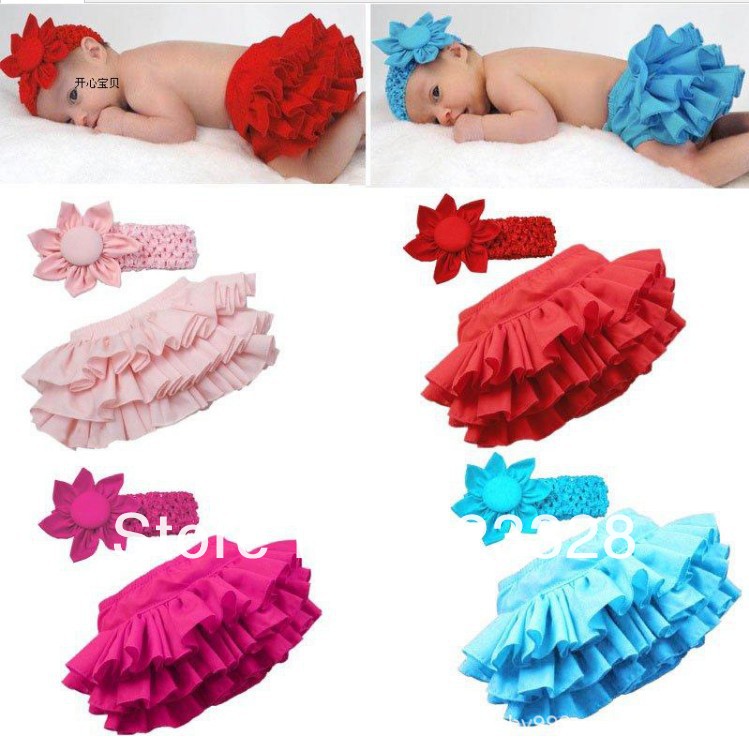 Free shipping 2013 new style Girl's suits Children suits Girl's pp skirt suits baby lace cake skirt flower Headband