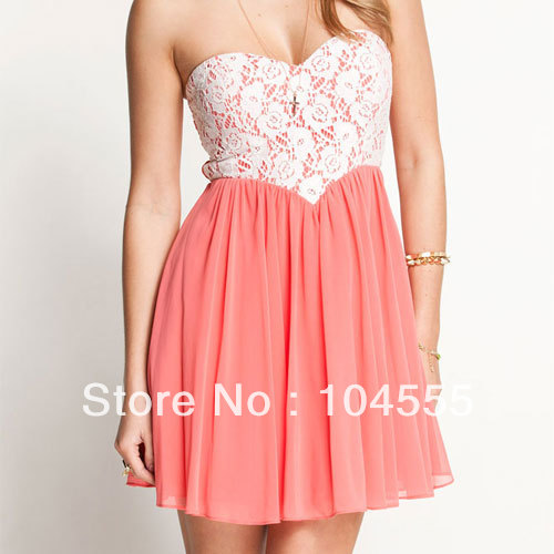 Free shipping 2013 new style Ladies pink Dipped Waist Kelly Dress Party Clubwear