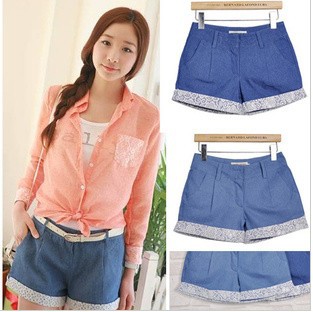 Free shipping!   2013 New sweet lady lace shorts the tooling princess pants
