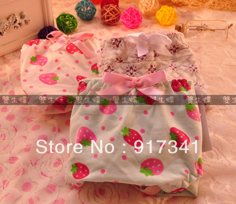 Free shipping 2013 new top Panties underwear for women Ladies briefs with lace beautiful style 10pcs/lot bowknot