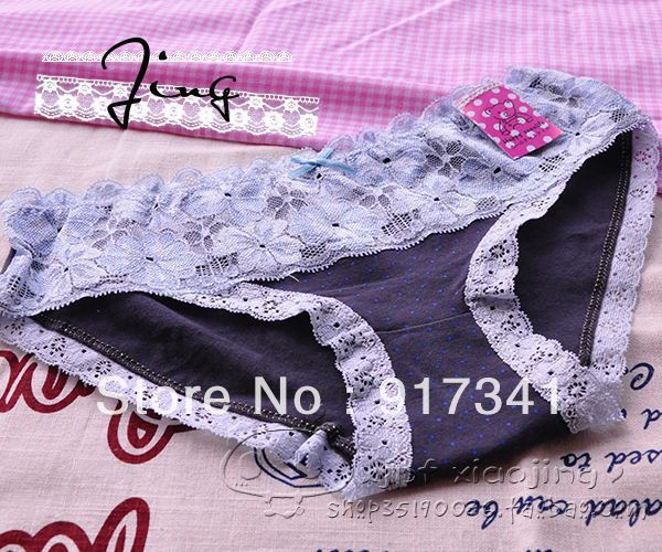 Free shipping 2013 new top Panties underwear for women Ladies briefs with lace beautiful style 10pcs/lot cotton wholesale