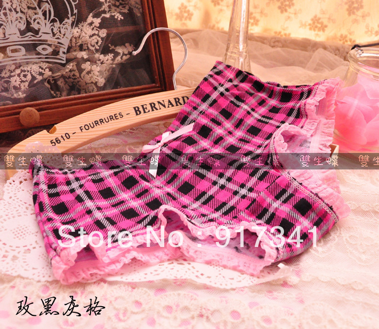 Free shipping 2013 new top Panties underwear for women Ladies briefs with lace beautiful style 20pcs/lot print cotton Lycra