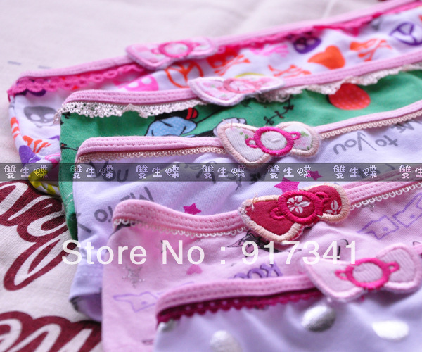 Free shipping 2013 new top Panties underwear for women Ladies briefs with lace beautiful style 20pcs print wholesale price bow