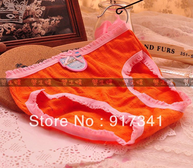 Free shipping 2013 new top Panties underwear for women Ladies briefs with lace beautiful style 50pcs/lot Breathable cotton Lycra