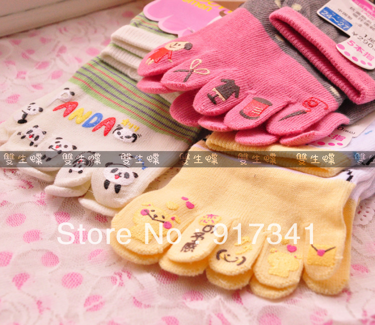 Free shipping 2013 new top Sock Slippers for women Ladies Finger  socks many style beautiful 5pcs brand hot sale high quality