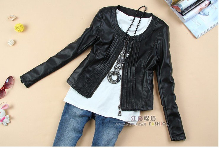 Free shipping 2013 new women fashion sexy high quality PU Haggard leopard grain lining black Locomotive leather jacket