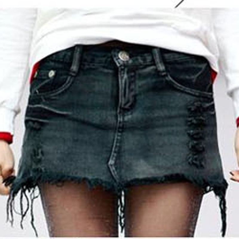 Free shipping!!!! 2013 New women's edge grinding do old style black mini denim jeans skirt with high quality!! Come on ladies!
