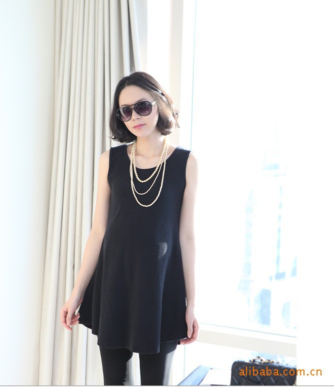 Free shipping 2013 Pregnant women beautiful dress maternity wear casual fashion vest dress