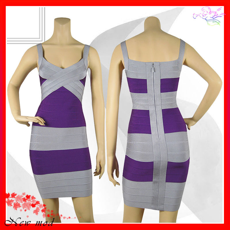 Free shipping 2013 Sexy backless bandage Celebrity dress Cocktail Party Evening Dresses