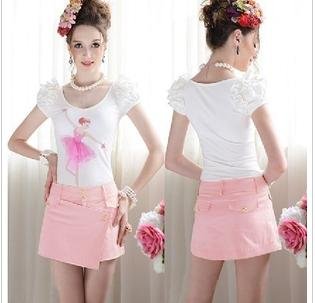 FREE SHIPPING/2013 Sexy Fashion Brand Shorts Women,Cute  High quality Promotion Skirts Shorts,hot pants 6157 S-XL PINK/BLUE