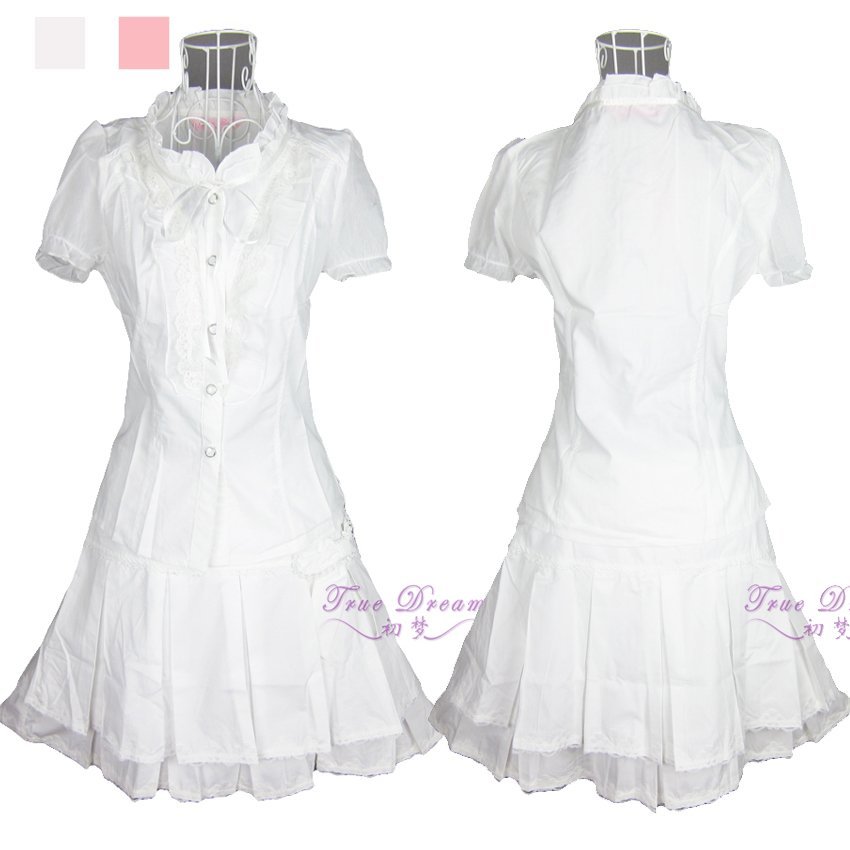 Free shipping 2013 slim waist sweet white lace chiffon cake ruffle skirt one-piece dress