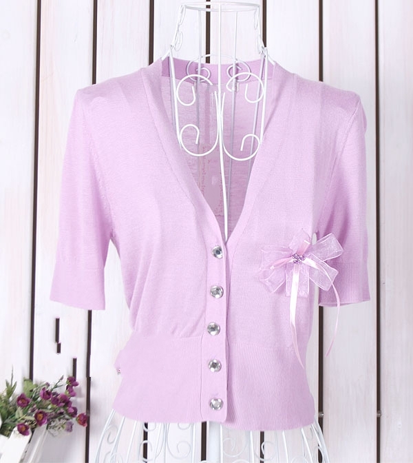 Free Shipping 2013 Spring 2012 autumn women's mercerizing sheep all-match wool knitted cardigan corsage 189