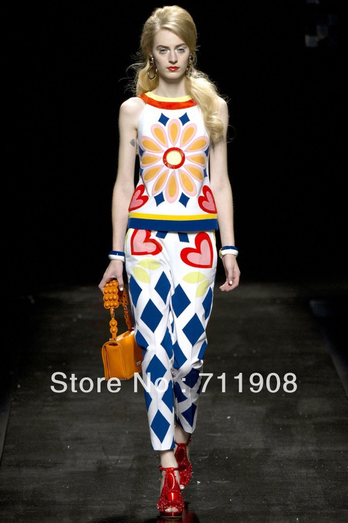 Free Shipping 2013 spring and autumn Newest Runway New Arrival Super star Style cotton suit 1272