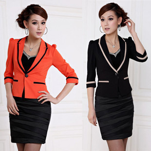 Free shipping 2013 spring and autumn women's work wear work wear elegant blazer ol skirt